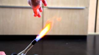 Strontium nitrate SrNO32 flame test [upl. by Thaxter330]