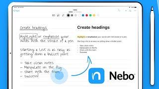 Nebo is still the BEST handwriting recognition app for your iPad in 2019 [upl. by Nylecoj]