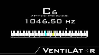 C6  104650hz A440hz Tone For Instrument Tuning [upl. by Annelise]