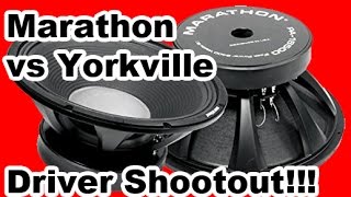 Subwoofer shootout Marathon VS Yorkville [upl. by Rafael]