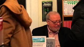 Nelson DeMille book signing signing his new book quotThe Pantherquot at Forest books Locust Valley NY [upl. by Artenehs]