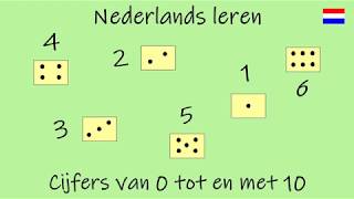 Nederlands leren Cijfers van 0 tot en met 10 Les 1 [upl. by Aloibaf491]