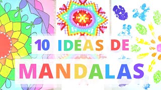 🌈Cómo hacer MANDALAS ► 10 IDEAS para hacer MANDALAS 2 [upl. by Hsur]