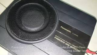 Panasonic CJPS1200 SubwooferBuiltin DClass Amp120watts BMW Car Silk Dome Tweeters Sound Test [upl. by Eirrak612]