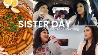 Spend the day with us  errands girly talk spicy noodle Mukbang🍜 [upl. by Nallek]