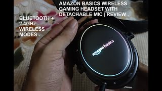 Amazon Basics Wireless Gaming Headset for PC amp Mobile  Review  Cosmic Byte Oberon 71 Comparison [upl. by Eesyak]