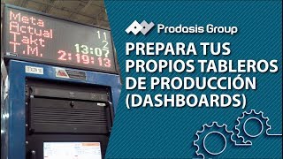 Prepara tus propios Tableros de Producción Dashboards [upl. by Couhp]