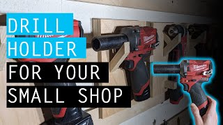 You Need This Drill Holder for Your Small Shop [upl. by Edaw18]