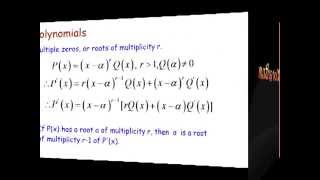 Polynomials  Multiplicity [upl. by Tremayne788]