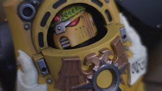 IMPERIAL FISTS CYBOT JoyToy Space Marines Horus Heresy [upl. by Anahsak310]