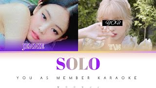 JENNIE  SOLO YOU AS MEMBER KARAOKE [upl. by Hart]