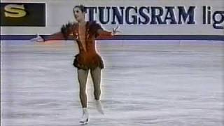 Katarina Witt GDR  1988 Worlds Ladies Long Program [upl. by Sidwell147]