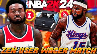 WAGER MATCH AGAINST A ZEN USER  ENDING WILL SHOCK YOU  NBA 2K24 [upl. by Enomal875]