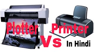 Printerplotter Plotter vs printer explained in Hindi [upl. by Adnilem]