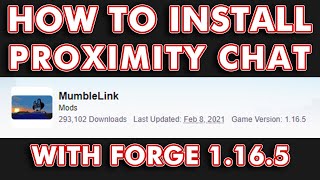 How To Use Mumble for Minecraft  Easy and Free Proximity Chat [upl. by Esmaria548]