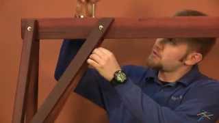 Assembly Video Wood Porch Swing Stand [upl. by Immac]