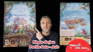 Les Rats de Wistar Comment jouer une partie solo avec vidéo règle du jeu de société Intrafin [upl. by Uos]