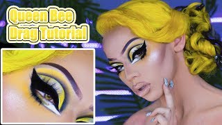 MTF Queen Bee Drag Queen Transformation Make Up Tutorial  Clawdeena [upl. by Thetisa]