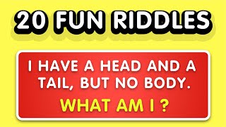 20 Riddles For Kids With Answers  Easy amp Fun Riddles for Children [upl. by Enamrej]