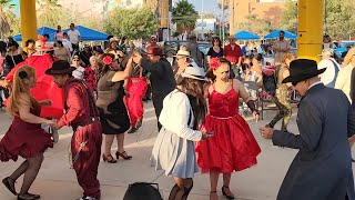 pachucos de ciudad Juarez bailando plaza Juan Gabriel [upl. by Guildroy]