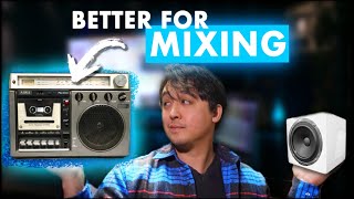 How I’m Using This 45YEAROLD BOOMBOX For Mixing [upl. by Aicinad276]