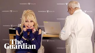 Dolly Parton adapts her song Jolene as she receives Covid19 vaccine she helped fund [upl. by Bakerman]