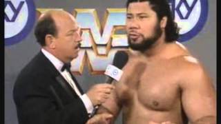 Haku speaks Tongan at UK Rampage 91 [upl. by Yemar957]