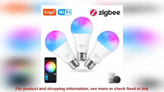 18W 15W Zigbee 30 Led Light bulb RGBWWCW E27 Tuya Wifi Smart Home Led Lamp Compatible With Alexa [upl. by Chelsea]