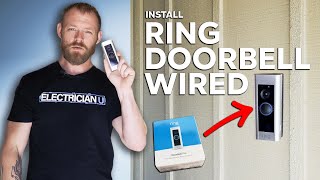 How To Install a Ring Video Doorbell Wired  From an Electrician [upl. by Yukio]