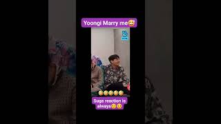 Yoongi 💜 funny moments 🤣btsfunny btsshorts suga [upl. by Airakaz68]