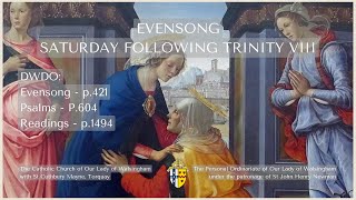 Evensong for Saturday following Trinity VIII [upl. by Pisano865]