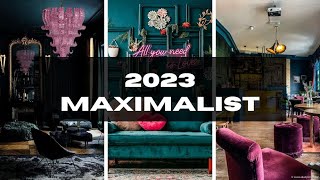 New Maximalist Rooms I Love for 2023  Maximalist Home Decor  And Then There Was Style [upl. by Rumery887]