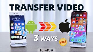 How to Transfer Video from Android to iPhone 3 QUICK WAYS [upl. by Wrand394]