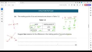 Structure Pop Quiz 1 for A levels Chemistry [upl. by Daisi]