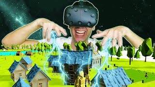 BUILDING AN ENTIRE WORLD AS AN ALL POWERFUL GOD IN VR  DEISIM VR HTC VIVE Gameplay [upl. by Assiroc607]