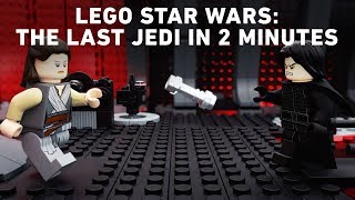 Star Wars The Last Jedi TwoMinute Recap  LEGO Star Wars  Movie Recap [upl. by Obie]