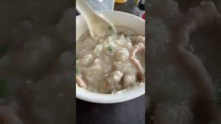 Delicious Double Pork Porridge for my dinner shorts [upl. by Harutak]