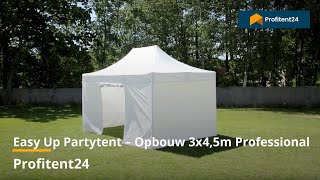 Easy Up Partytent – Opbouw 3x45m Professional [upl. by Nywg]