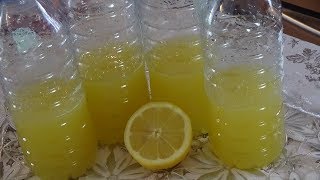 Jus de citronDZعصير الليمون 🍋 المركزأو مركز الليمون المنعش مع طريقة تحضيره بعد إخراجه من المجمد [upl. by Ahsimet]