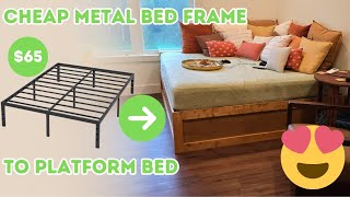 DIY Platform Bed with Hidden Storage EASY [upl. by Theodore230]