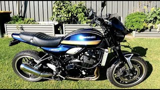 Kawasaki Z900RS Review AkrapovicCandyTone Blue [upl. by Meadows582]