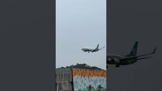 Oman air Boeing 737 landing at Chennai International Airport aviation planespotting chennai [upl. by Darren]