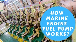 Main Engine Fuel Pump Working Explained [upl. by Nortad]