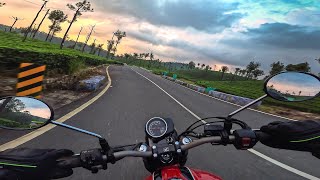 Honda CB350 RS  Valparai Evening Short Ride  RAW Video 4K  POV  Pure Riding Sound 🎧 [upl. by Aroel193]