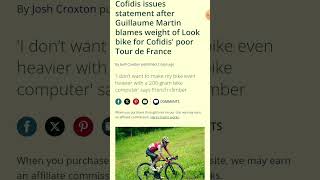 COFIDIS TEAM PRO RIDER MARTIN SPEAKS OUT AGAINST HEAVY LOOK BIKES Mapdec amp Hambini SAY WHAT [upl. by Adlesirk116]