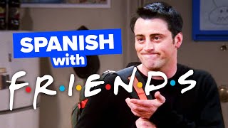 Joey Meets His Robot CoStar Learn Spanish with TV Shows Friends [upl. by Airdnaid]