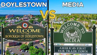 Doylestown PA VS Media PA  Which Town Would YOU Choose [upl. by Alderman]