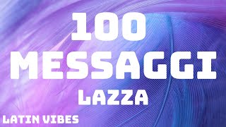 Lazza  100 MESSAGGI Sanremo 2024  TestoLyrics [upl. by Ingra]