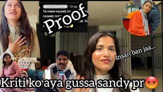 Kriti ko aya Gussa sandy ko sunadi bten😱Sandy candy new vlog bhammu ki duniya lakhneet vlog [upl. by Aicemat96]