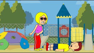 Karen Beats up Caillou at the ParkArrested [upl. by Dawn]